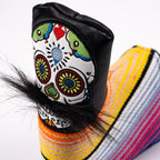 Mustache Sugar Skull - Blade Putter Cover Black