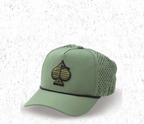 Perforated Rope Hat - Olive
